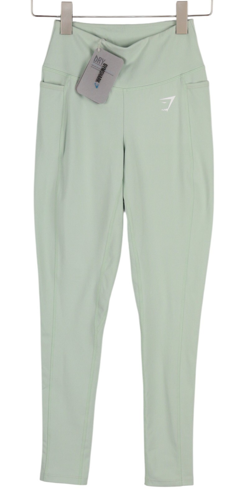 GYMSHARK Dreamy Mujer Leggings XS Deporte Pantalones Pistacho Verde Elástico Dry