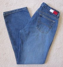 TOMMY HILFIGER Womans/Jr.s Sz 9 Hipster Flare JEANS Medium Wash Sandblast Denim