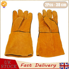Heat Resistant Premium Welders Welding Gloves Gauntlets Leather Work Gloves XL