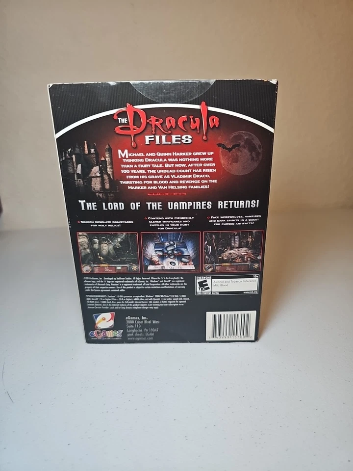 THE DRACULA FILES - Hunt for Legendary Vampire - Hidden Object PC Game - NEW - Image 3 of 4