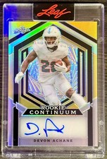 2023 Leaf ENCASED GOLD Rookie Continuum DEVON ACHANE AUTO RC SP /174