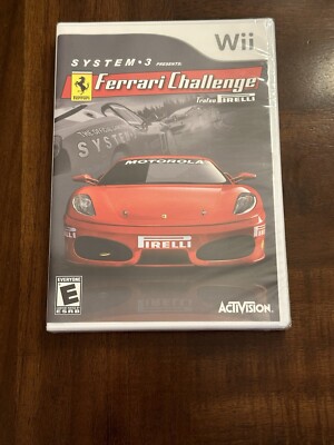Sealed! New! Nintendo Wii Ferrari Challenge Trofeo Pirelli game