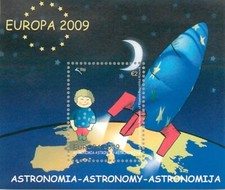 2. Kosovo 2009 EUROPA Stamps - Astronomy. Without White Frame