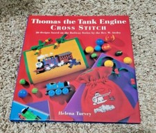 THOMAS the TANK Engine - CROSS STITCH Book By Helena Turvey HC DJ Free Shipping