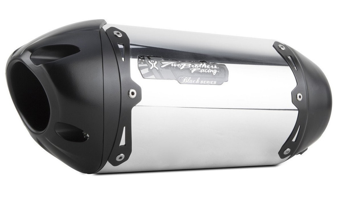 ①seisi2002jp 2012-2025 ZX14R Two Brothers Slip On Exhaust System Polished BLACK