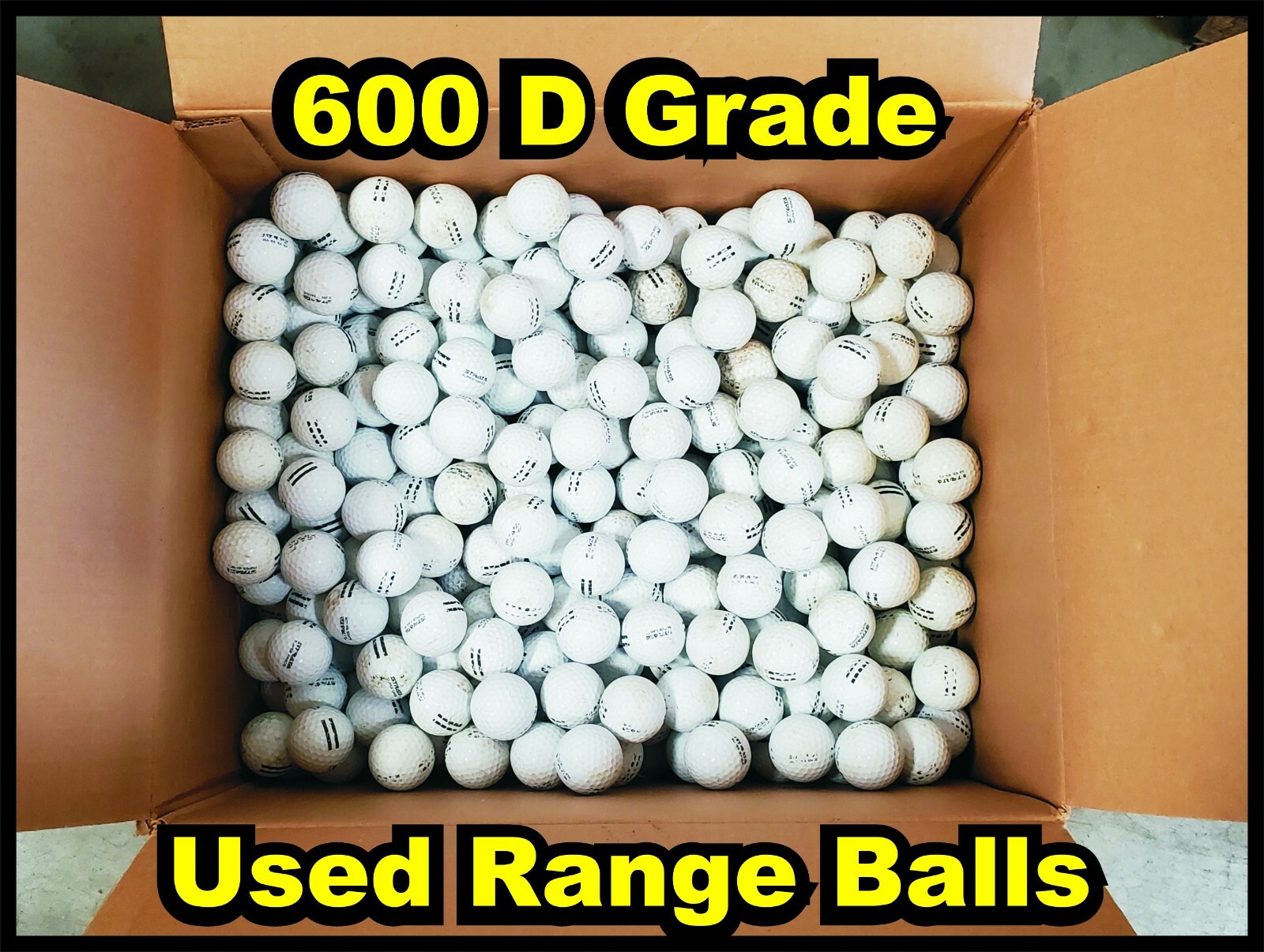 600 "D" Grade White Used Range Balls for Practice FREE FREIGHT eBay