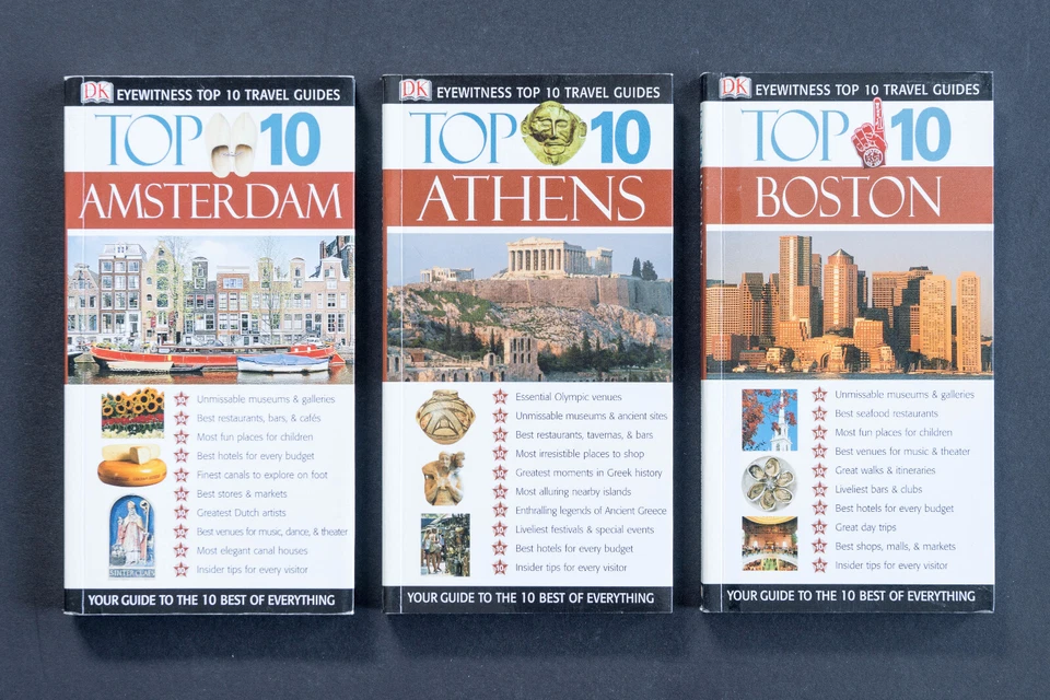 Lonely Planet DK Eyewitness TOP 10 Lot of 20 Full-Color Travel Guides PB Books Foto 2 de 4