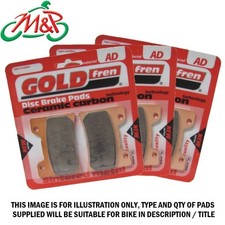 KLX 450 R AAF 2010 Full Set Sintered Goldfren Brake Pads