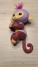 Fingerlings Baby Glitter Purple Sloth Interactive Baby Pet Needs Fresh Batteries