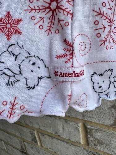American Girl Long Sleeve Bears and Snowflakes Sleep Dress Girls Size S - Picture 8 of 9