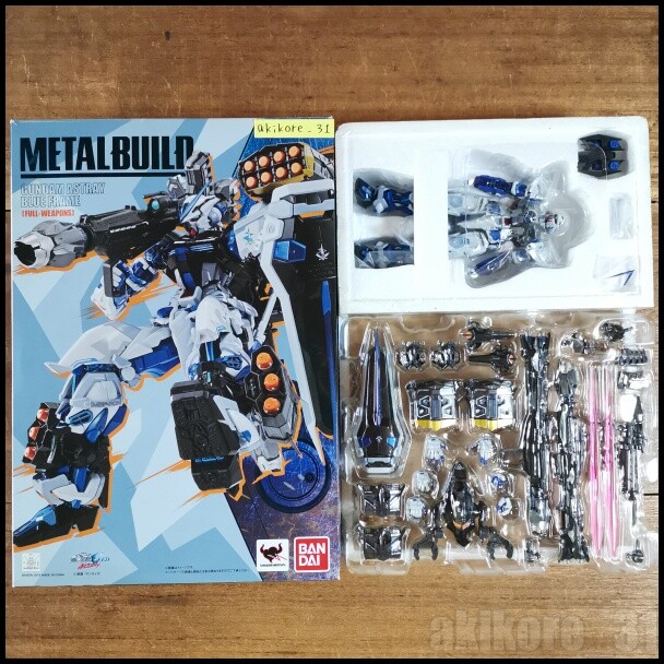 BANDAI METAL BUILD GUNDAM SEED ASTRAY BLUE FRAME FULL WEAPONS