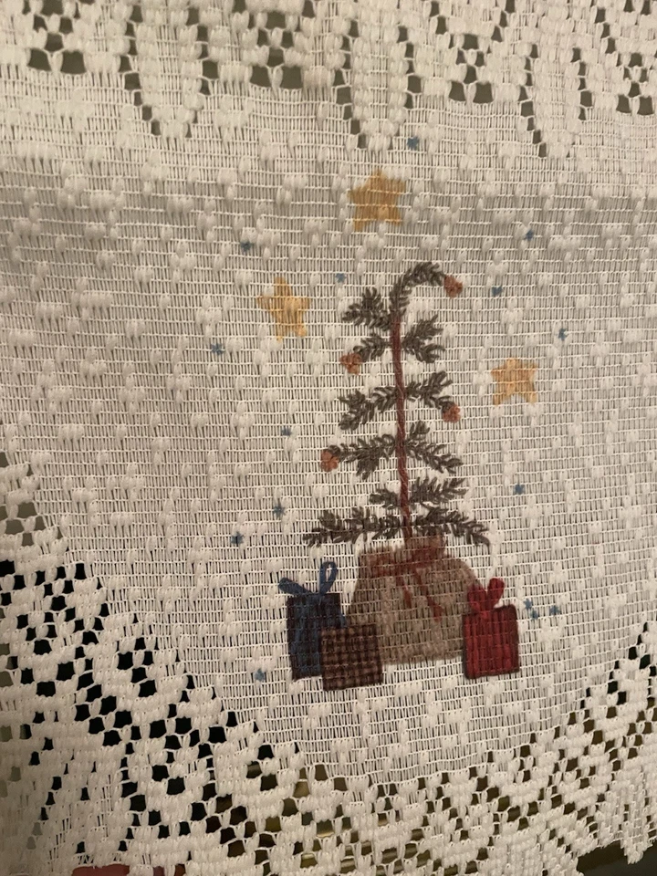 "Bufanda/tela Heritage de encaje noche antes de Navidad 88""x20"" decoración navideña" Foto 2 de 4