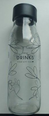 Bastion Collections Glas Karaffe Fresh Drink 25,5×8,5cm für 1 Liter