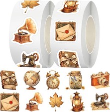 1000Pcs Vintage Junk Journal Supplies Cute Stickers DIY Scrapbooking Craft Lot