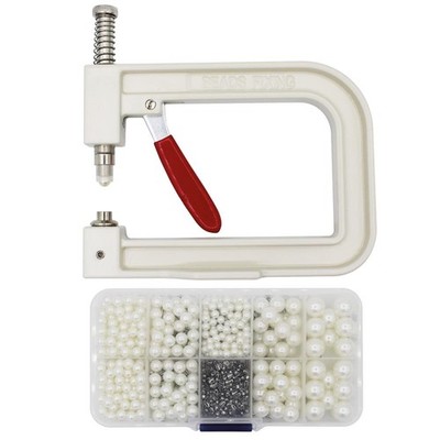 Perlen Set mit Handpresse und Perlen/Nieten