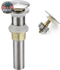 Bathroom Sink Drain,Drain Stopper Bathroom Sink without Overflow,Pop up Drain As