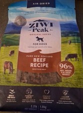 Ziwi Peak dog food Beef Recipe Air Dried 2.2 Lb Bag! NEW! New Zealand Exp 11/26 13.63 per pound