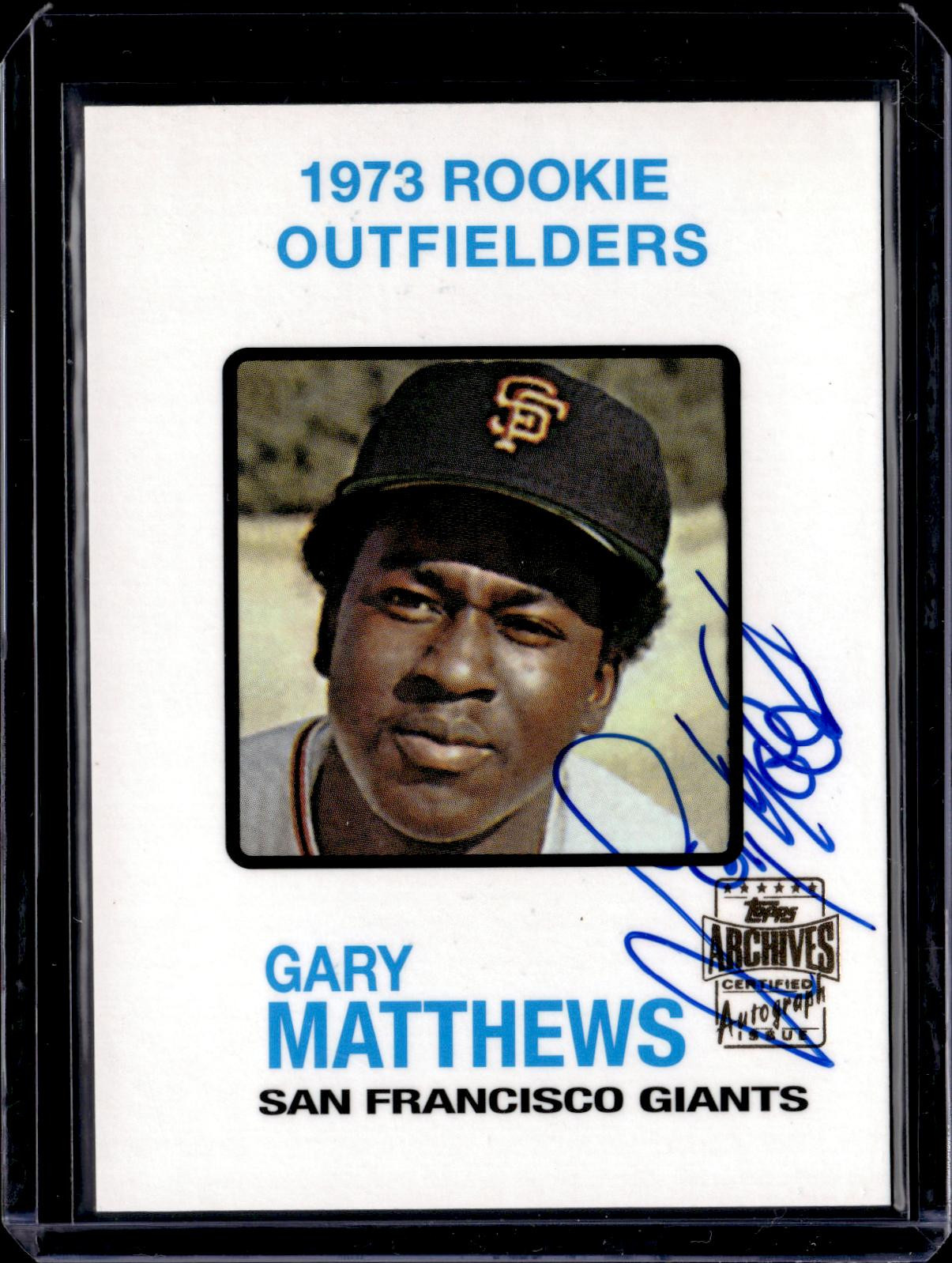 2001 Topps Archives #TAA137 Gary Matthews AUTO NM