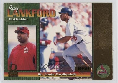 1999 Pacific Omega Gold /299 Ray Lankford #195 g4k