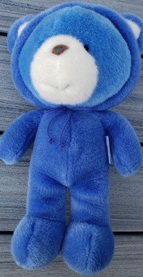 Ibis Korean RooRoo Blue Bear Plush Stuffed Toy 13'' Rare