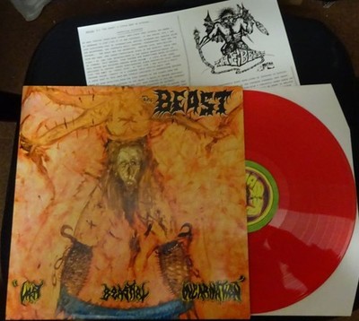 THE BEAST- Last Beastial Incarnation LIM.RED VINYL power metal E.P. US 1983-1986