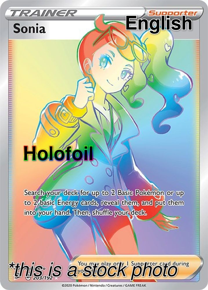 Sonia (Secret) [Holofoil NM - SWSH02: Rebel Clash 203/192]