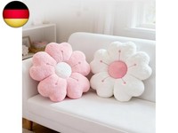 2Pcs Blumenkissen, 35Cm Blumen Kissen, Weich Kissen Blumenform, Flauschig