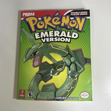 Pokemon Emerald Version PRIMA Official Game Guide W/ POSTER