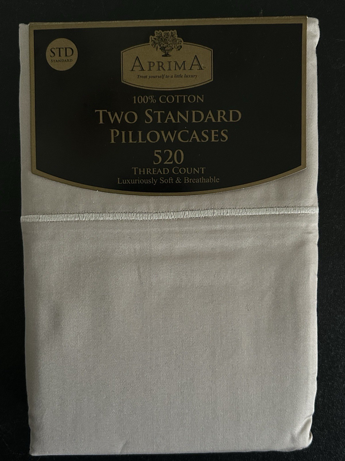 Aprima 520 Thread Count 100% Cotton Standard Pillowcases Col