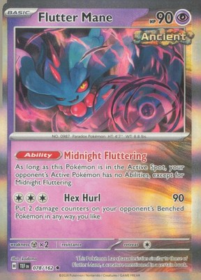 FLUTTER MANE 78/162 RARE DECK EXCLUSIVES POKEMON NEAR MINT