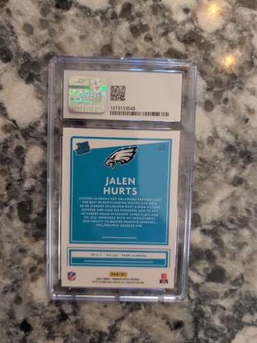 Panini Donruss Optic 2020 - clasificación Rookie Jalen Hurts #164 (RC) CSG 9 - Imagen 8 de 8