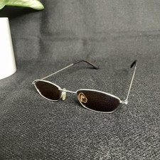 Kids Retro Vintage Style Sunglasses Chrome Black