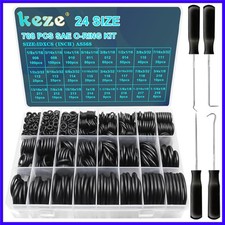 788 Pcs SAE Rubber O Ring Assortment Kit Buna-N 70A 24 Size Standard Inch O ...
