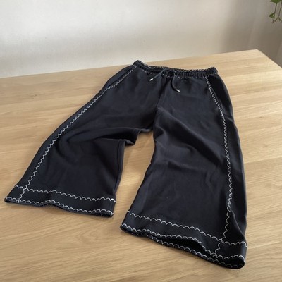 Alexander Mcqueen MCQ - Contrast Sweatpants ca. 3/4 Hose - Gr. M - schwarz