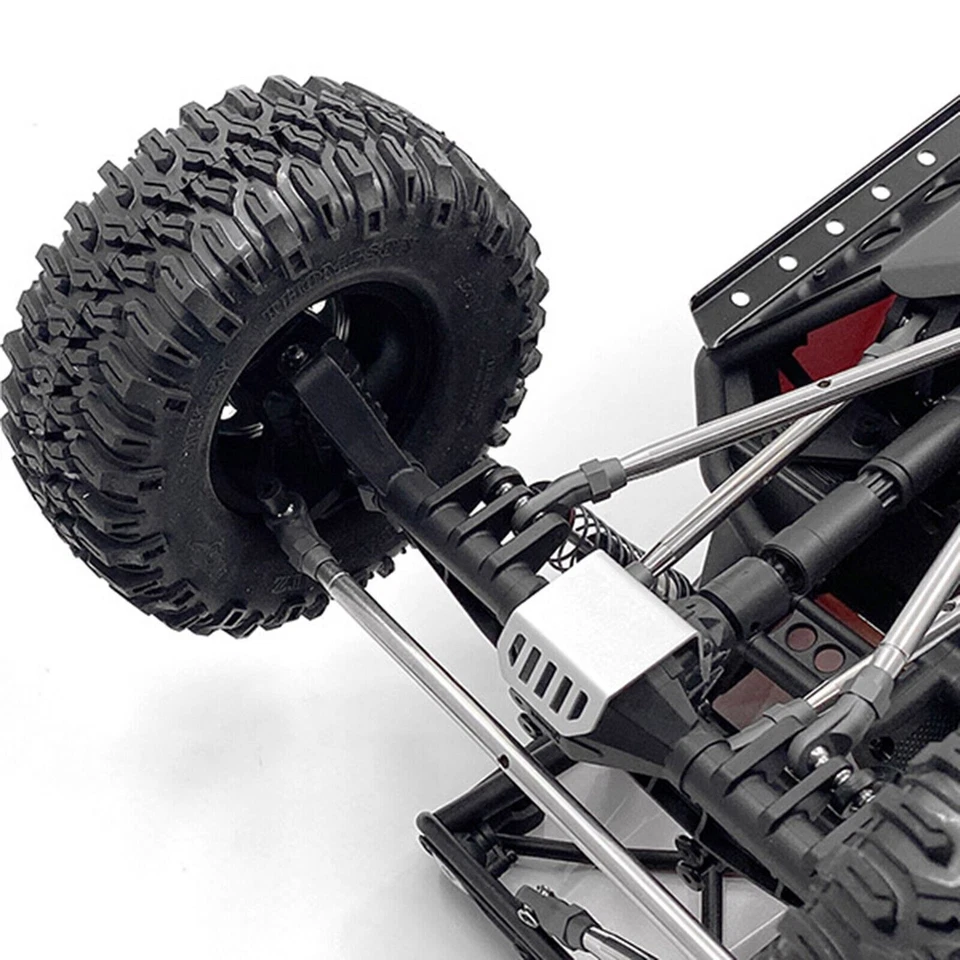 For AXIAL CAPRA RC Car Upgrade Part 2PCS Front & Rear Axle Guard Armor Silver - Image 3 of 3