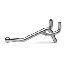 Presa Metal Peg Board Shelving Hooks, 2-inch, 50-Pack 2 Inch Chrome