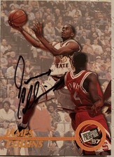 James Collins Florida State Basketball Press Pass Autograph Rookie Card ACC Auto. rookie card picture