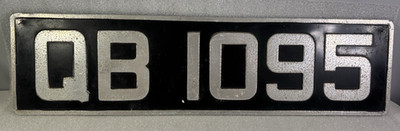Britisches Großbritannien temporäres Einfuhrschild Nummernschild original gebrauchter Zustand