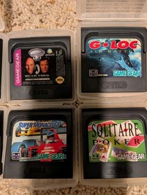 SEGA Game Gear Lot of 8 Games With 7 Dust Covers Sonic Racing Columns Star Trek