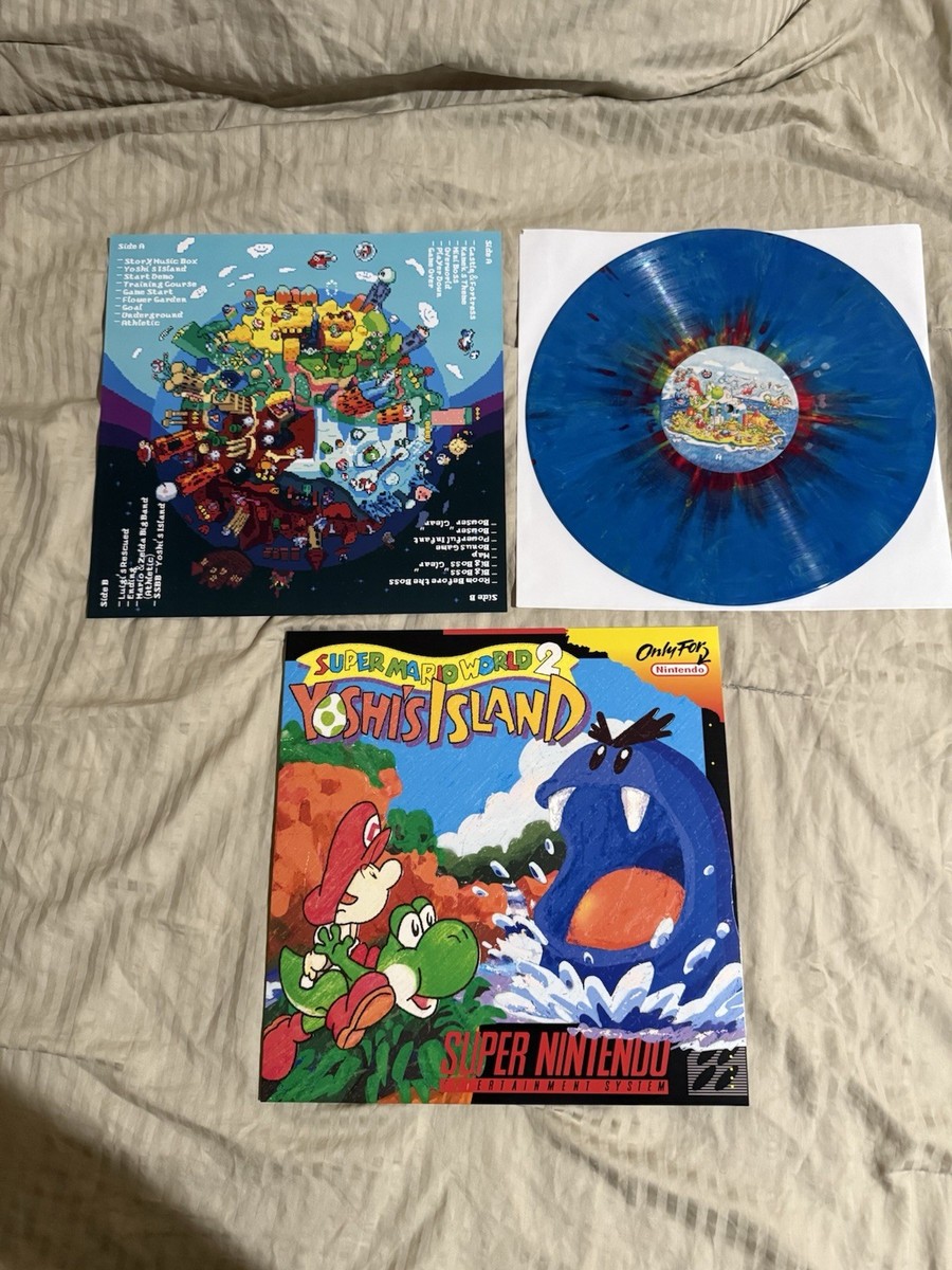 ヨッシーアイランド　vinyl Super Mario World 2 Yoshi's Island SNES Splatter Vinyl