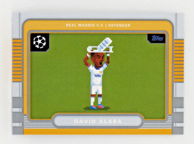 2025-26 Topps UEFA Club Competitions Soccer - 8Bit Shots #8B-1 - DAVID ALABA