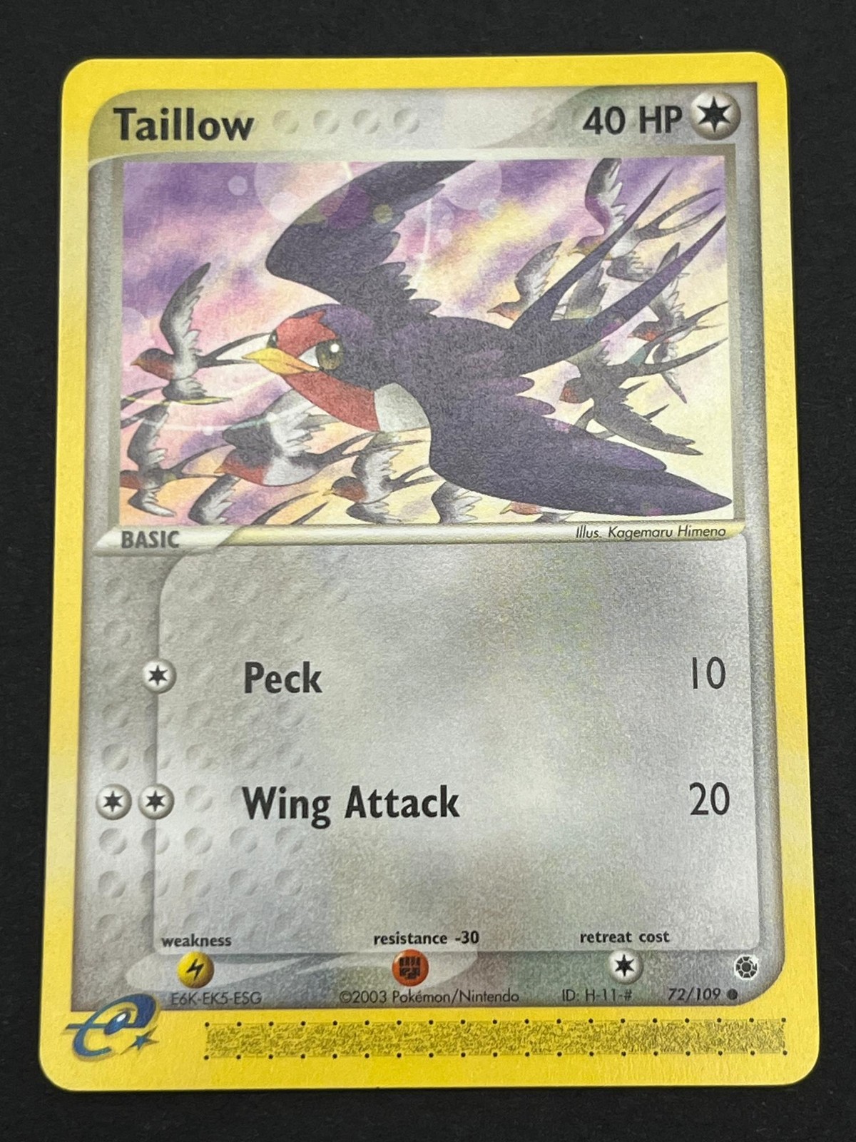 Taillow 72/109 Common Ruby & Sapphire Near Mint