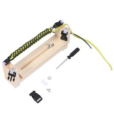 ACKEIVTO Adjustable Length Paracord Jig Bracelet Maker Wooden Frame-Paracord ...