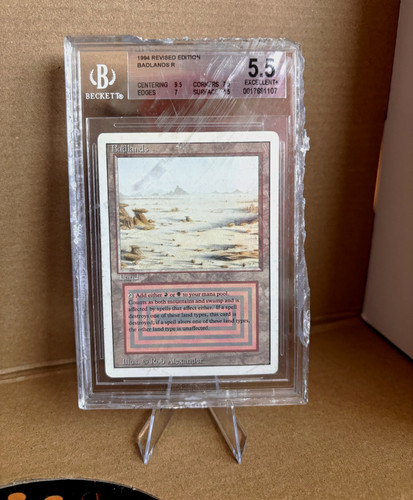 Magic: The Gathering Badlands Revised Edition 1994 Rare BGS 5.5  "Damaged Slab"