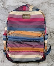 Matilda Jane All The Homework Striped Backpack 17 x 13" Large