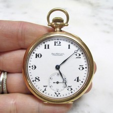 Antique 1911 Ball Watch Co. Cleveland Pocket Watch w/ 25yr Case; 17J  4-C306