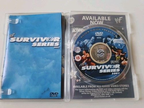 WWF: Survivor Series 2001 Silver Vision DVD (2002) WWE WCW Region 2 RARE - 第 2/3 張圖片