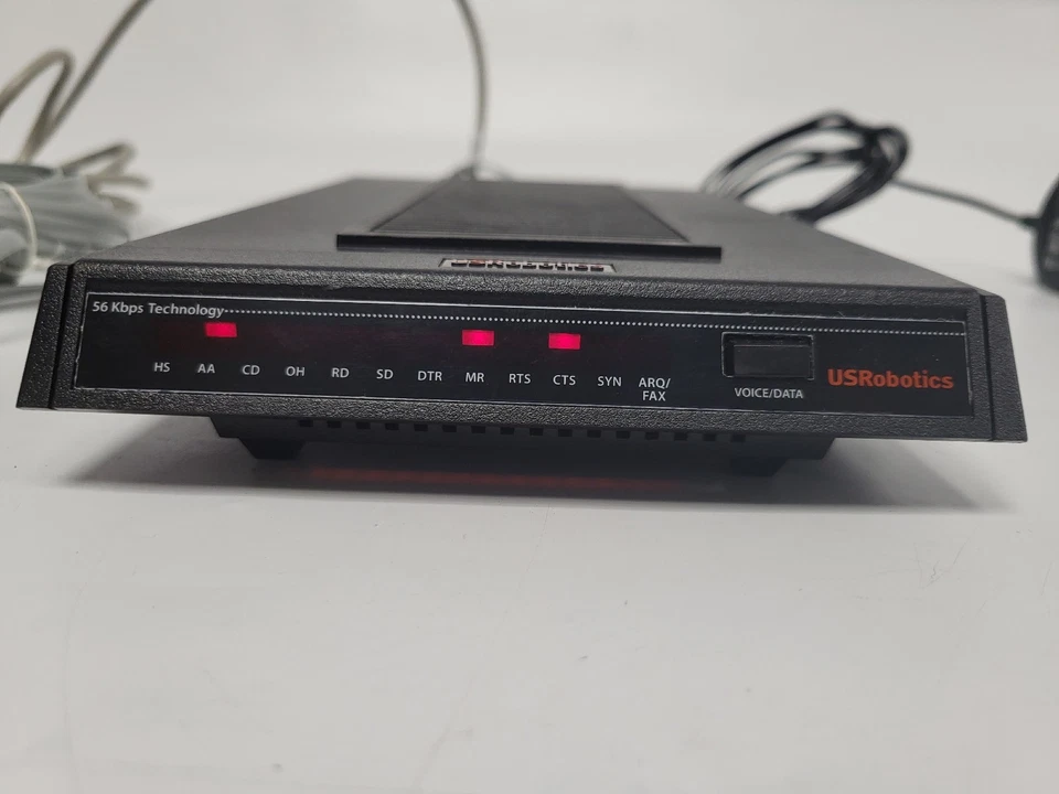 Módem externo de acceso telefónico US Robotics 3453C Courier 56K* V.92 con adaptador de corriente Foto 2 de 4