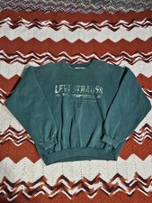 Vintage Green Levis Strauss Sweatshirt Since 1850 Usa