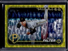 2024 Topps Update Bailey Falter Yellow Crackle Foilboard #/50 Pirates